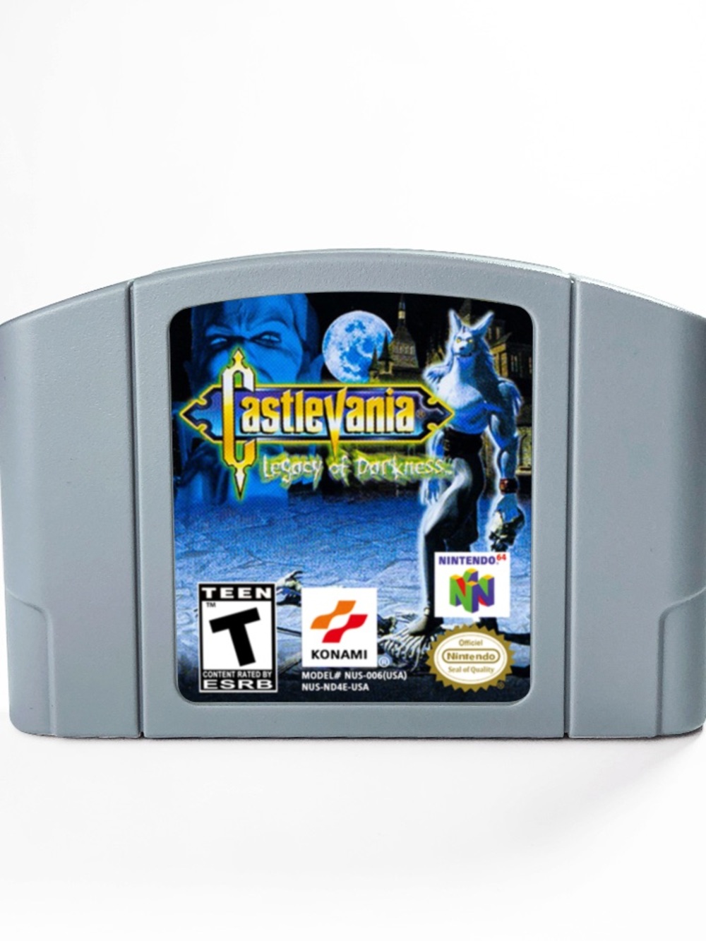 Castlevania: Legacy of Darkness - Gray Nintendo 64 Game Cartridge